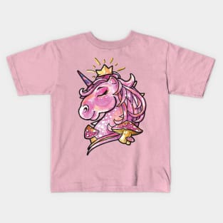 Rainbow Cute Pink Magical Unicorn - Funny Dabbing Unicorns Kids T-Shirt